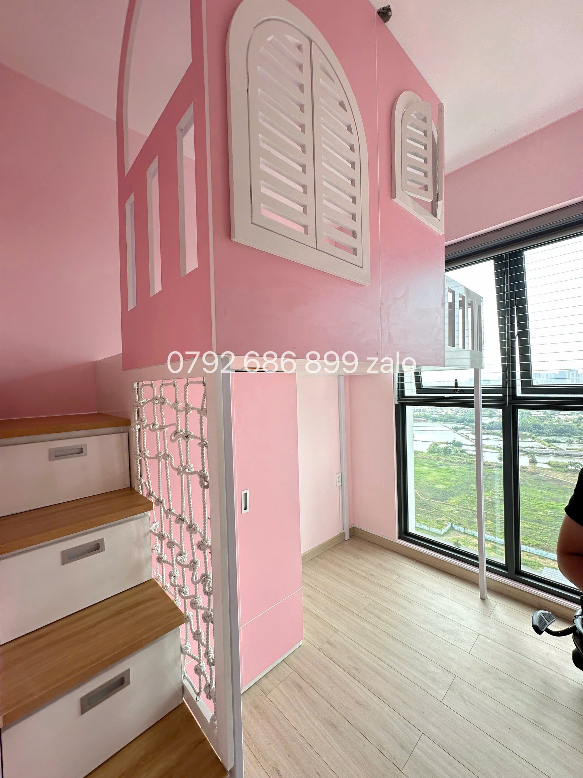 Giải pháp tối ưu diện tích cho nhà có hai bé